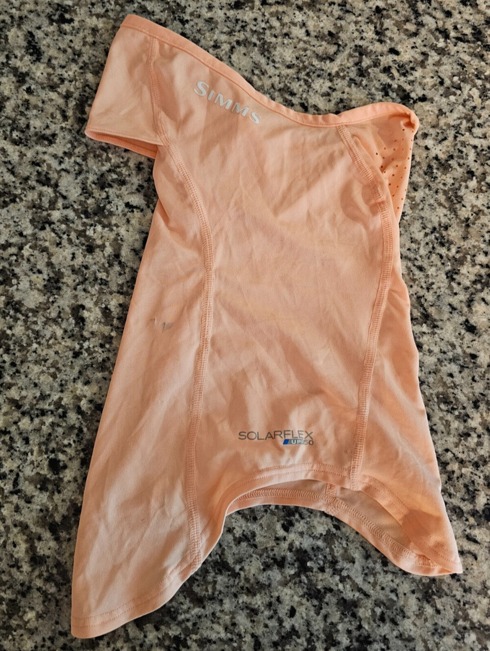 Simms SunGaiter Solar flex UPF50 Neck Gaiter Fishing Surf Salmon Color